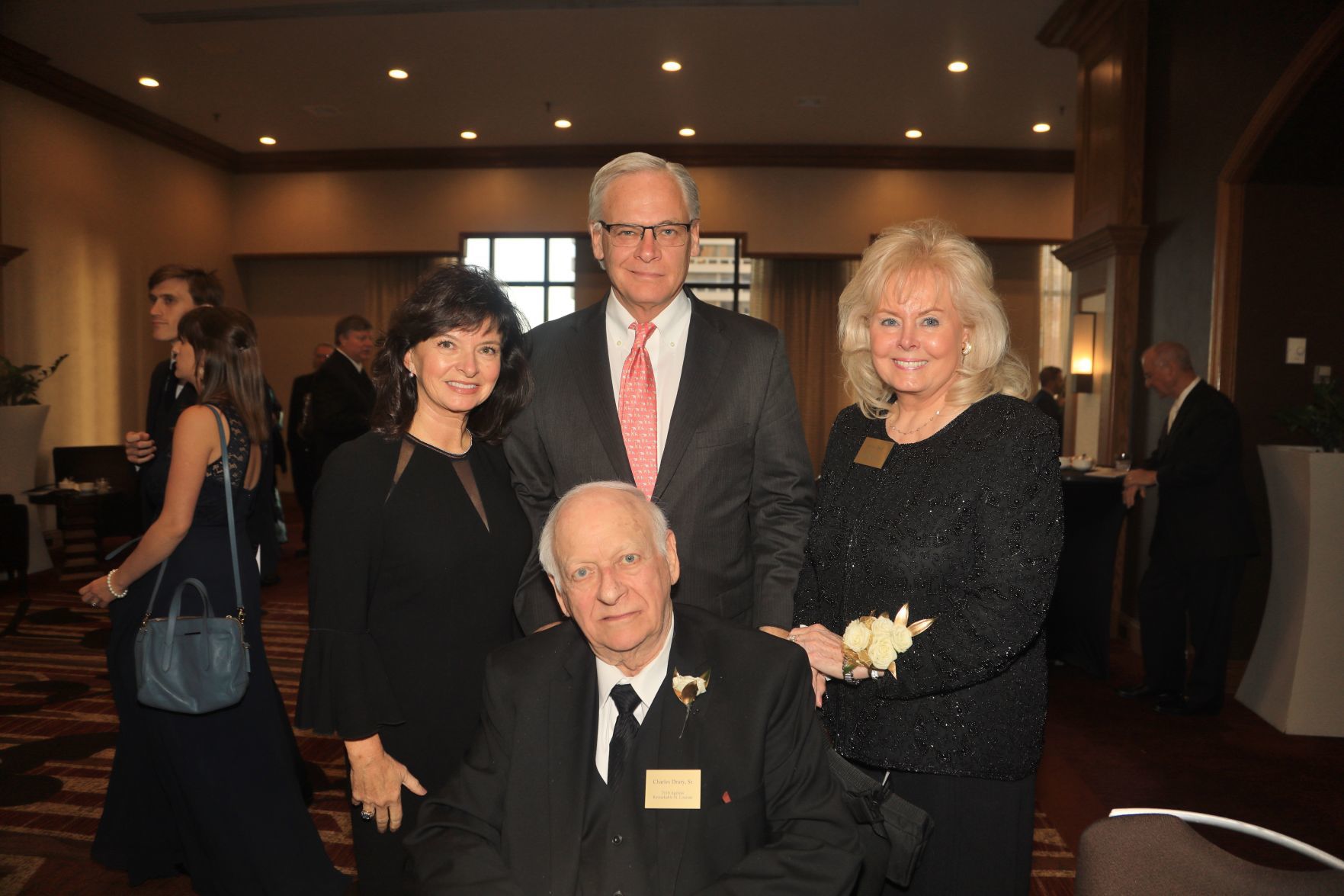 Chuck, Bonnie, Charles and Shirley Drury, honoree